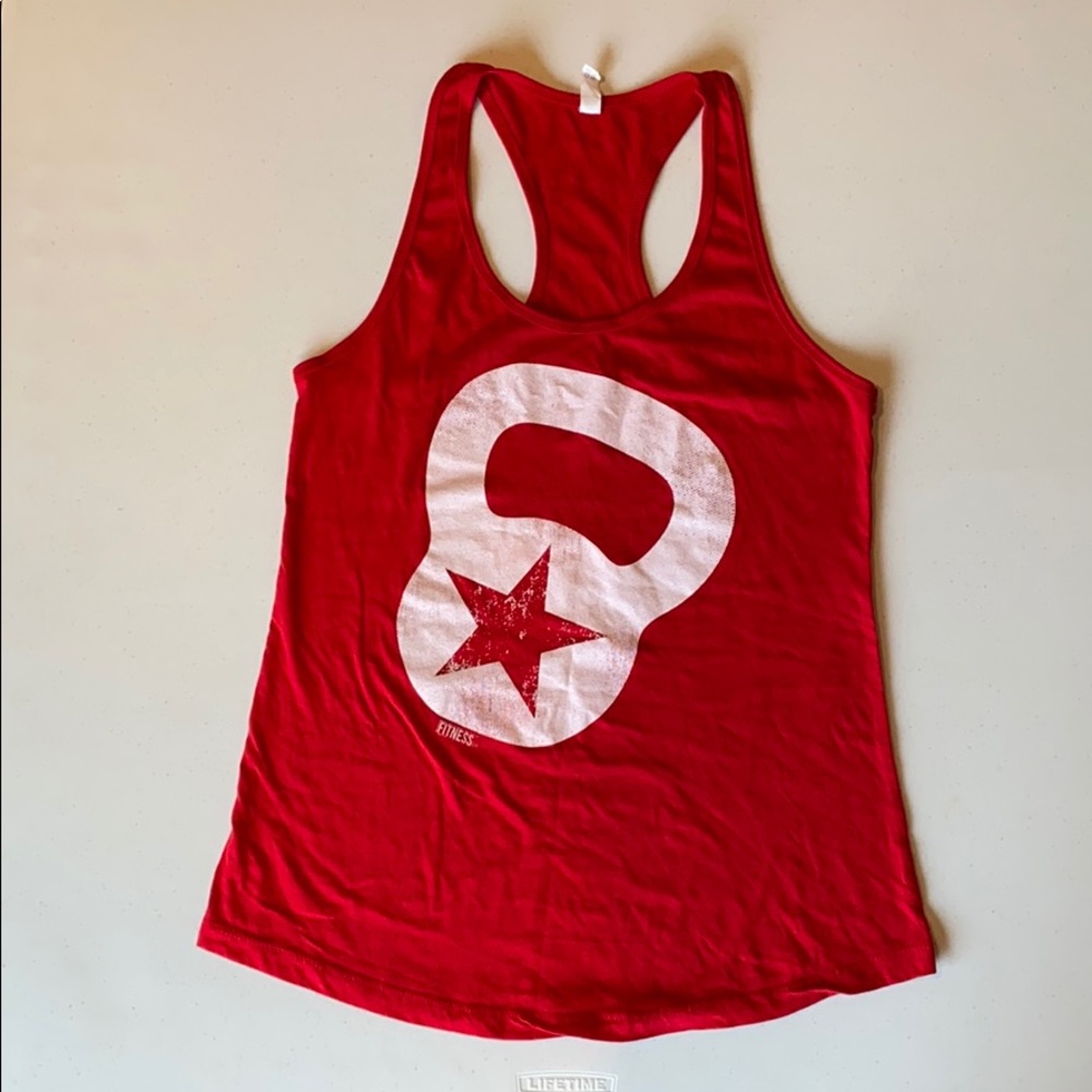 💪🏼❤️The Fitness Tee Co kettlebell racerback tank